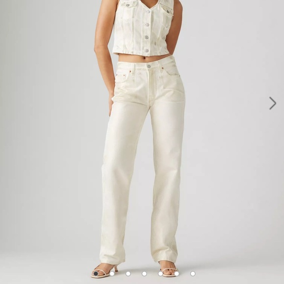 Levi's Denim - Levi’s Women Jeans Size 29 Coated 501 90s Premium Jeans in White Y2K NWOT